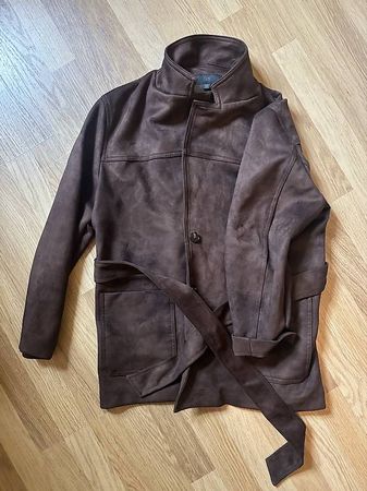 ZARA Jacke in Wildlederoptik mit Gürtel  XL