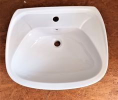 Keramik Waschbecken (Lavabo) mit Mon.dübel Weiß 570 x 465 cm