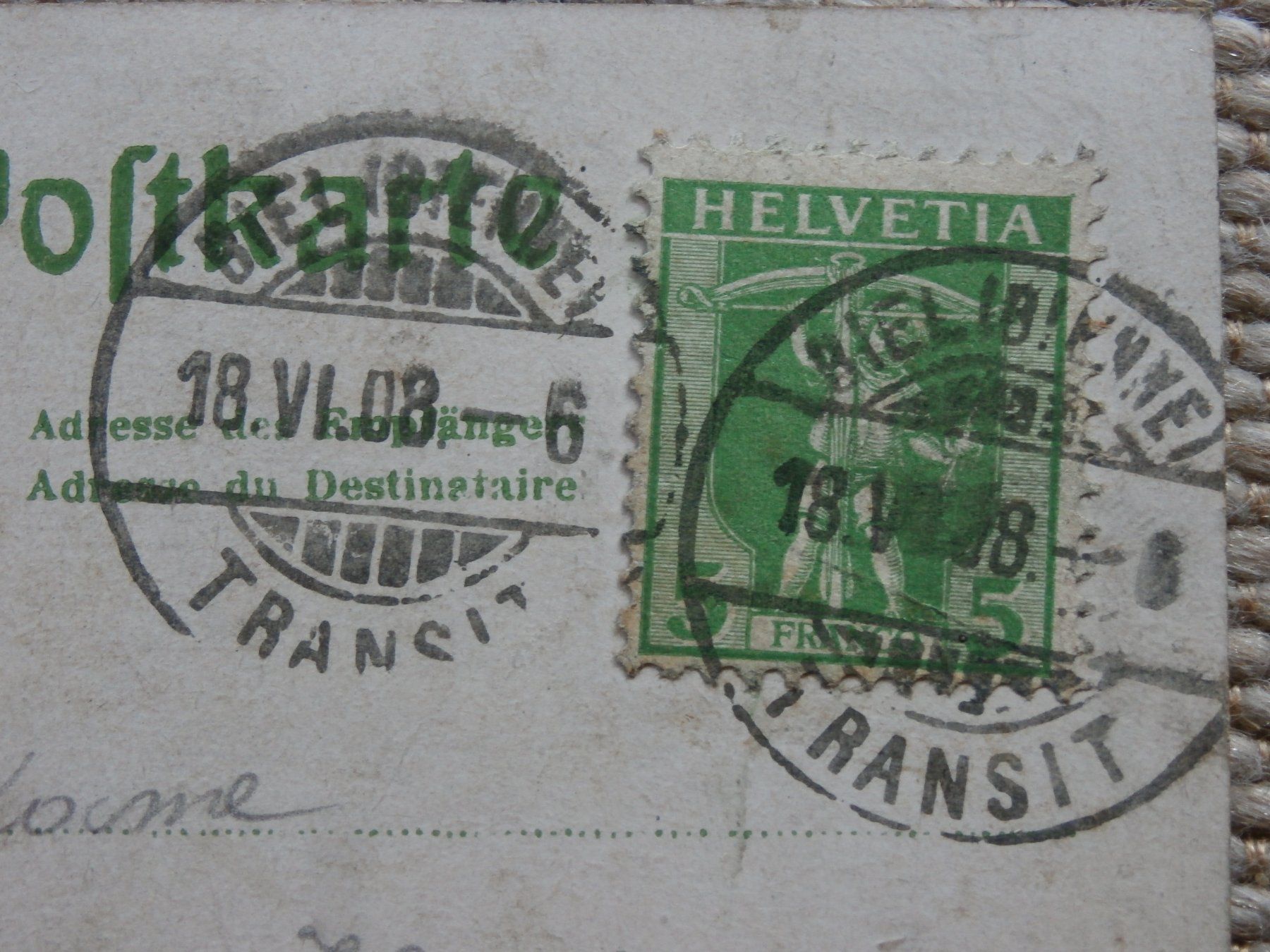 Cartoline postali: AK Biel Bienne Centralplatz Tram  1908 – Usato da Zürich venduto da tiburzio 4