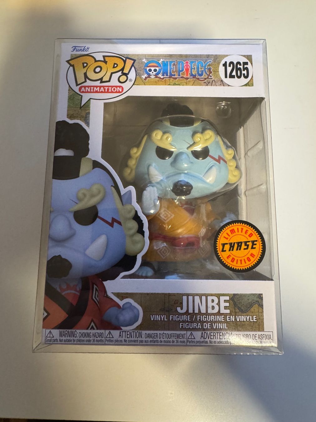 Funko Statuette: Funko POP! One Piece Jinbe 1265 Chase – Nuovo e nell'imballaggio originale da Winterthur venduto da hershanking