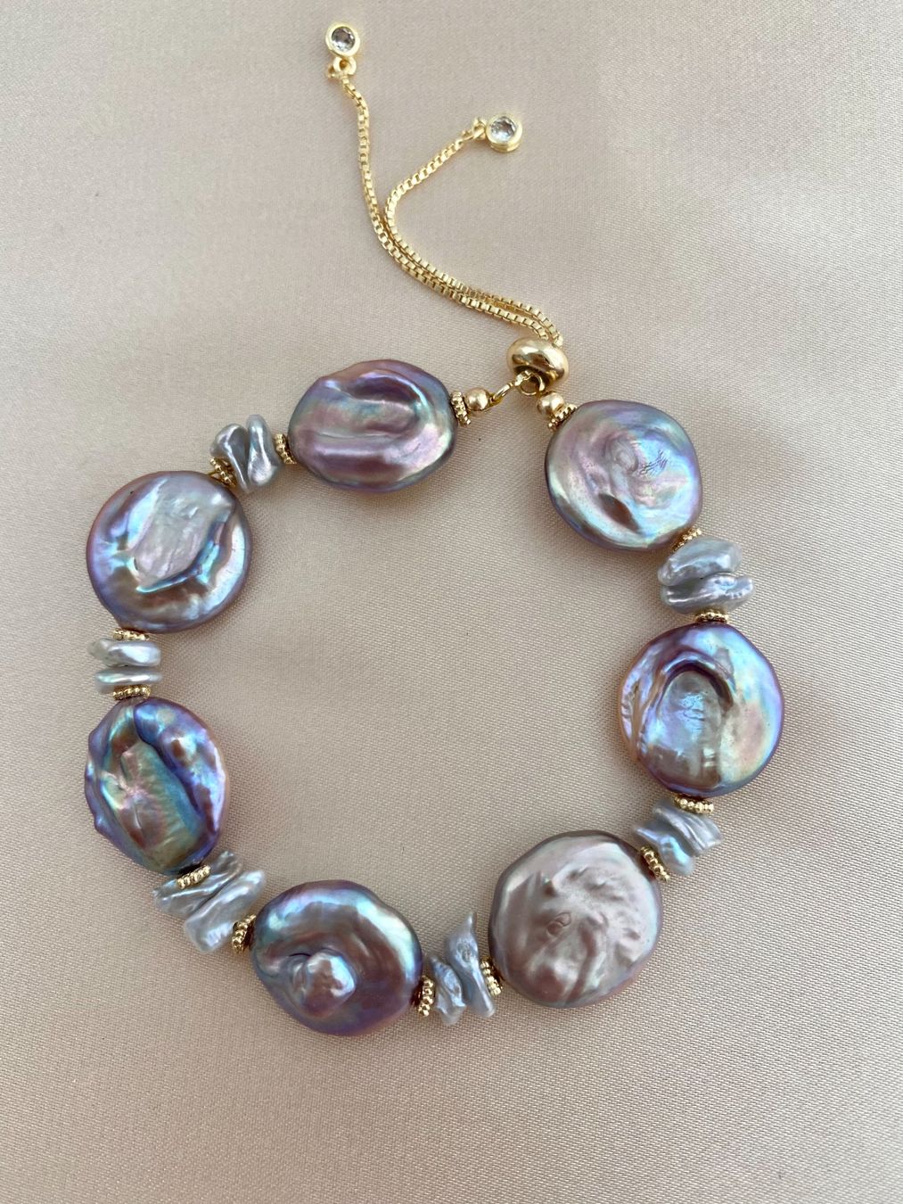 Bracciali & Braccialetti: Barock Süsswasserperlen/Perlen Armbänder – Nuovo e nell'imballaggio originale da Sarnen venduto da Yingsperlen4 1