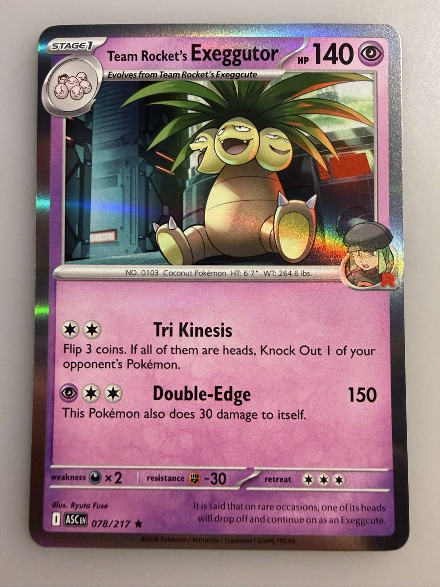 Pokémon Carte collezionabili: Team Rockets Exeggutor (ASC078) – Nuovo (secondo la descrizione) da Vevey venduto da Matx