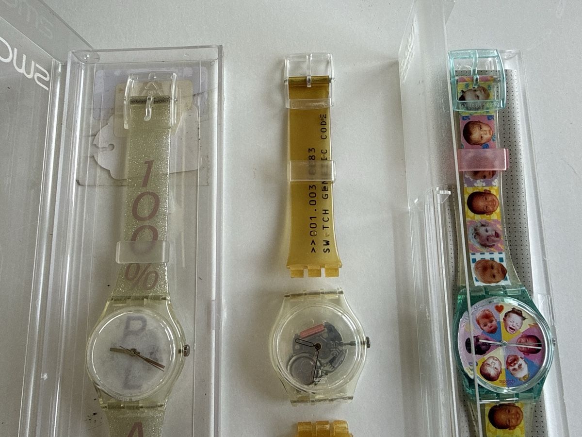 Swatch Montres: 3 x Swatch - 100% Plastic / Genetic Code / Sweet Baby  – Neuf (Voir description) à Wallbach par Nenex 4