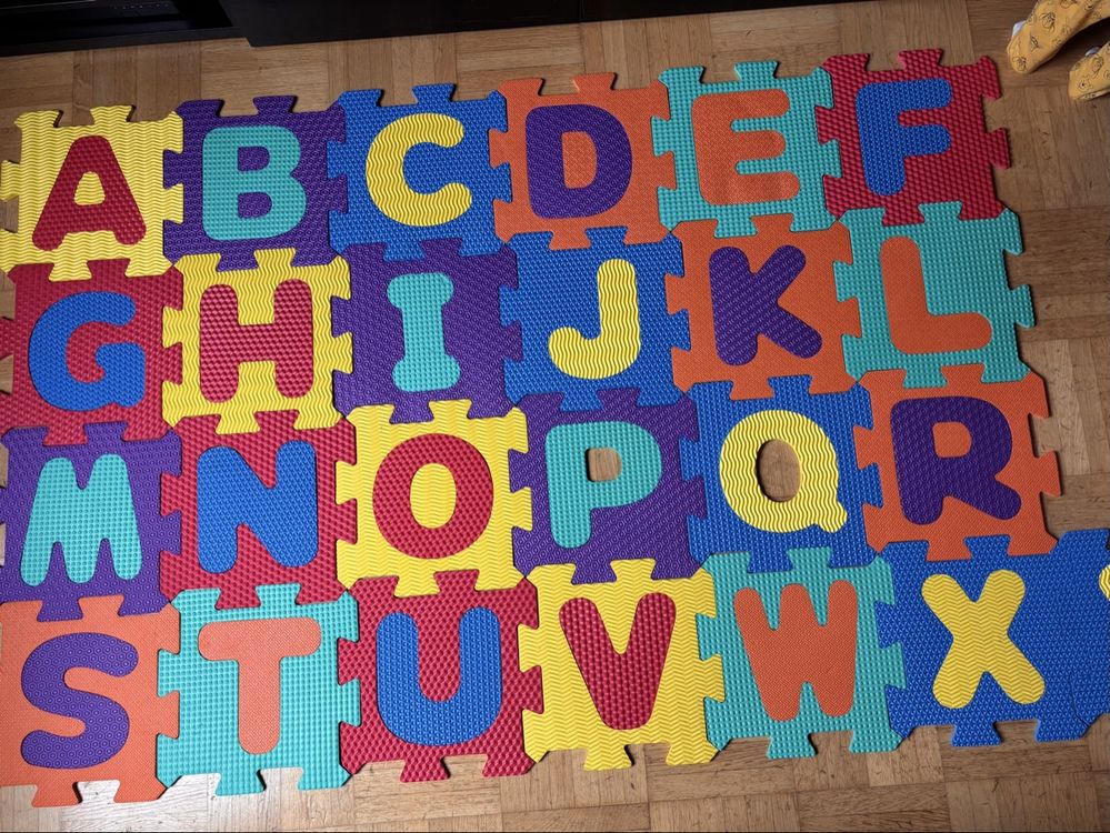 Bunte ABC Puzzlematte für Kinder - spielerisch lernen (Gebraucht) in ...