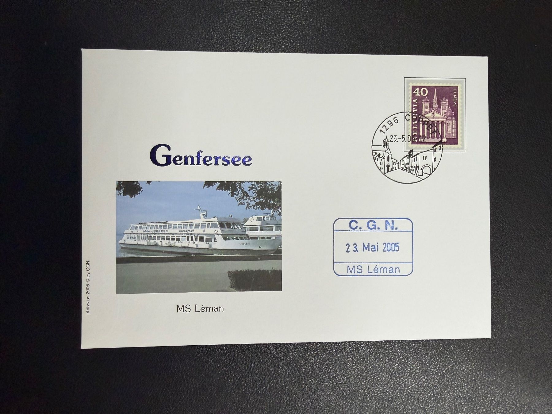 Tutti i francobolli: Motorschiff Léman Genfersee 2005 – Usato da oberrüti venduto da jeanmei
