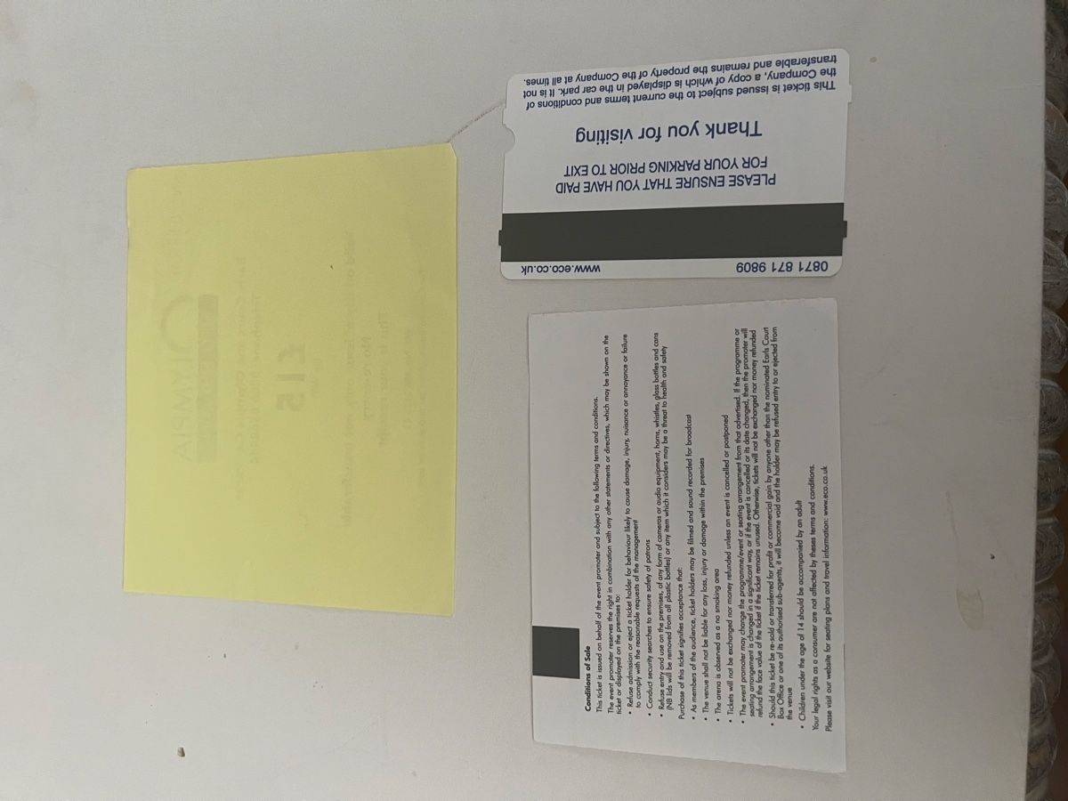 Biglietti: Ticket Original Madonna – Usato da Le Lignon venduto da Aladdin67 2