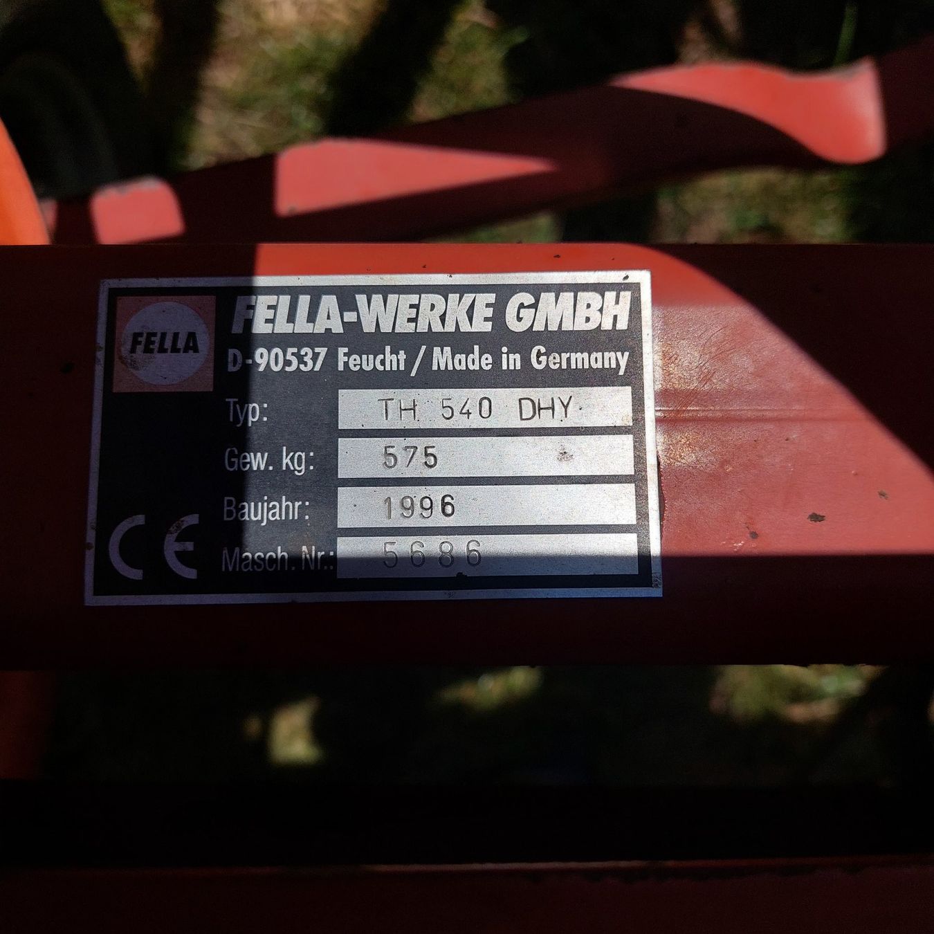 Fella Tutte le macchine: Kreiselheuer Fella TH 540 Hydro – Usato da Gossau SG venduto da Gardener 5