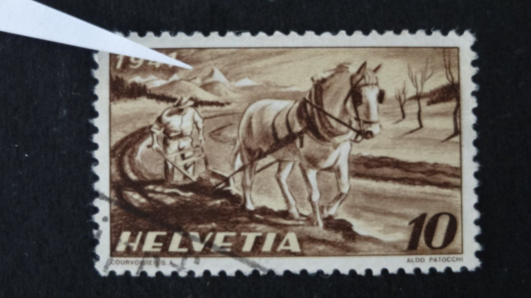 Tous les timbres: Strich an der Bergspitze Zst. Nr. 252.2.01c   137 – D'occasion à Anwil par larks