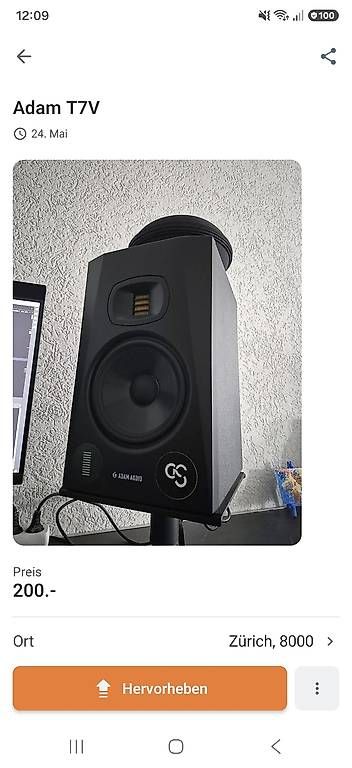 Casse acustiche: Adam audio t7v – Nuovo e nell'imballaggio originale da Zürich venduto da uro_5v9j