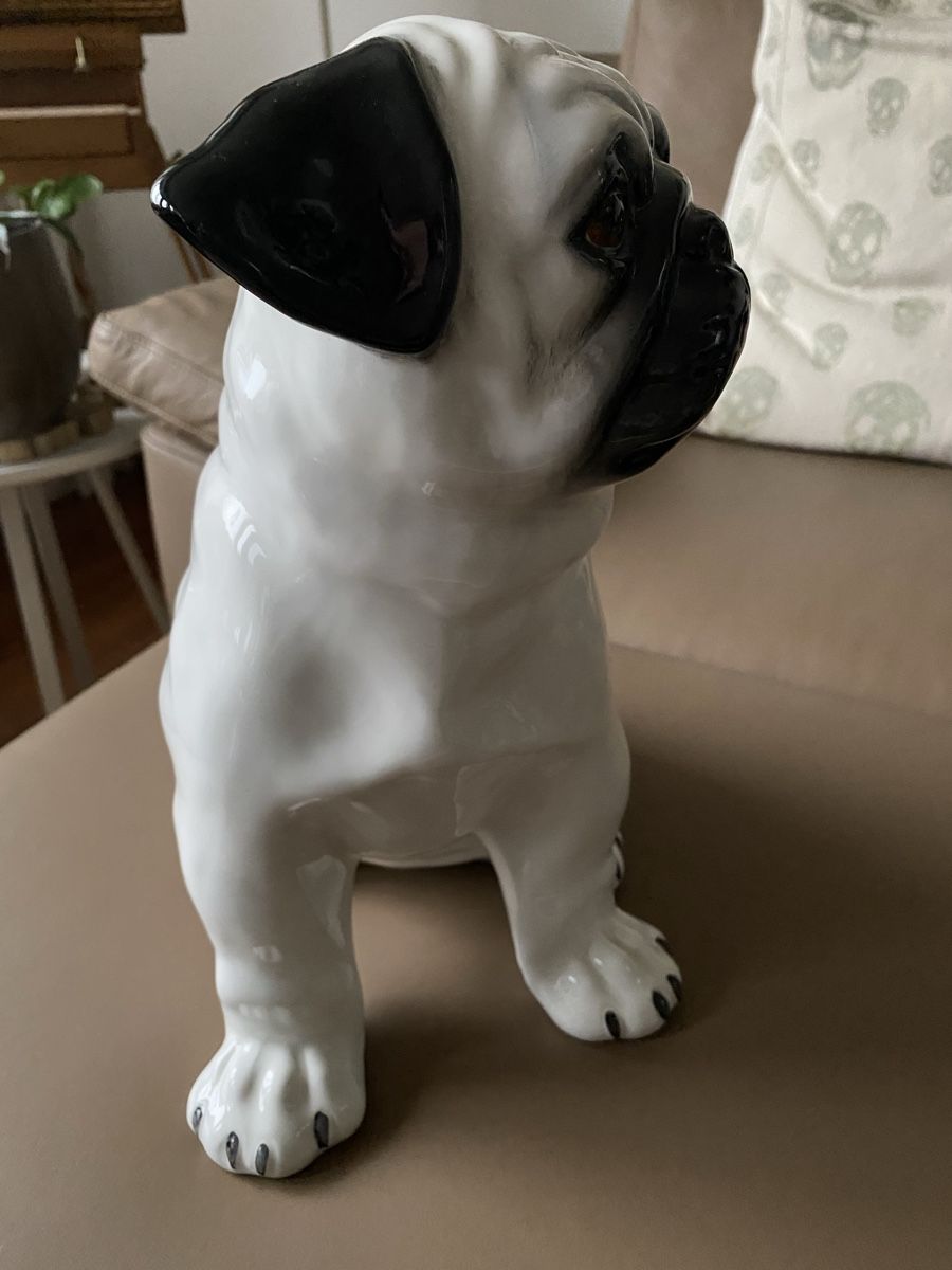 Statuette: Süsser Mops Keramik Figur, Handarbeit, Italien – Usato da Thalwil venduto da Alice015 3