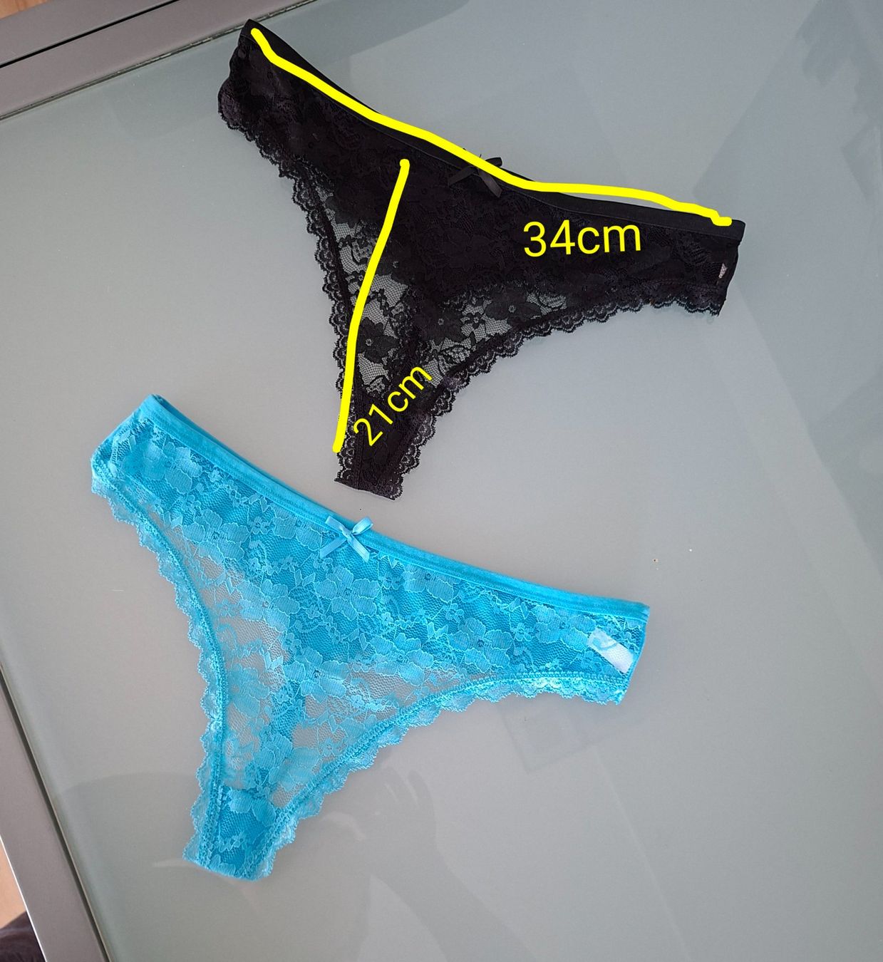 Altra biancheria intima: 2 schöne Spitzen Tanga gr L – Nuovo (secondo la descrizione) da Reinach AG venduto da nicki024 1