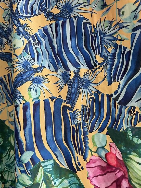 Internationale Kunst: Kimono / Strandkleid grünblau – Gebraucht aus Thun von DascheLii 2