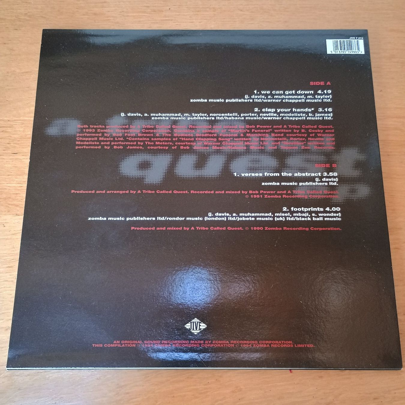 Dischi in vinile: A Tribe Called Quest EP 12" EU-1994 VG++/ NM – Usato da münchenstein venduto da karl_heinz_krasser 1