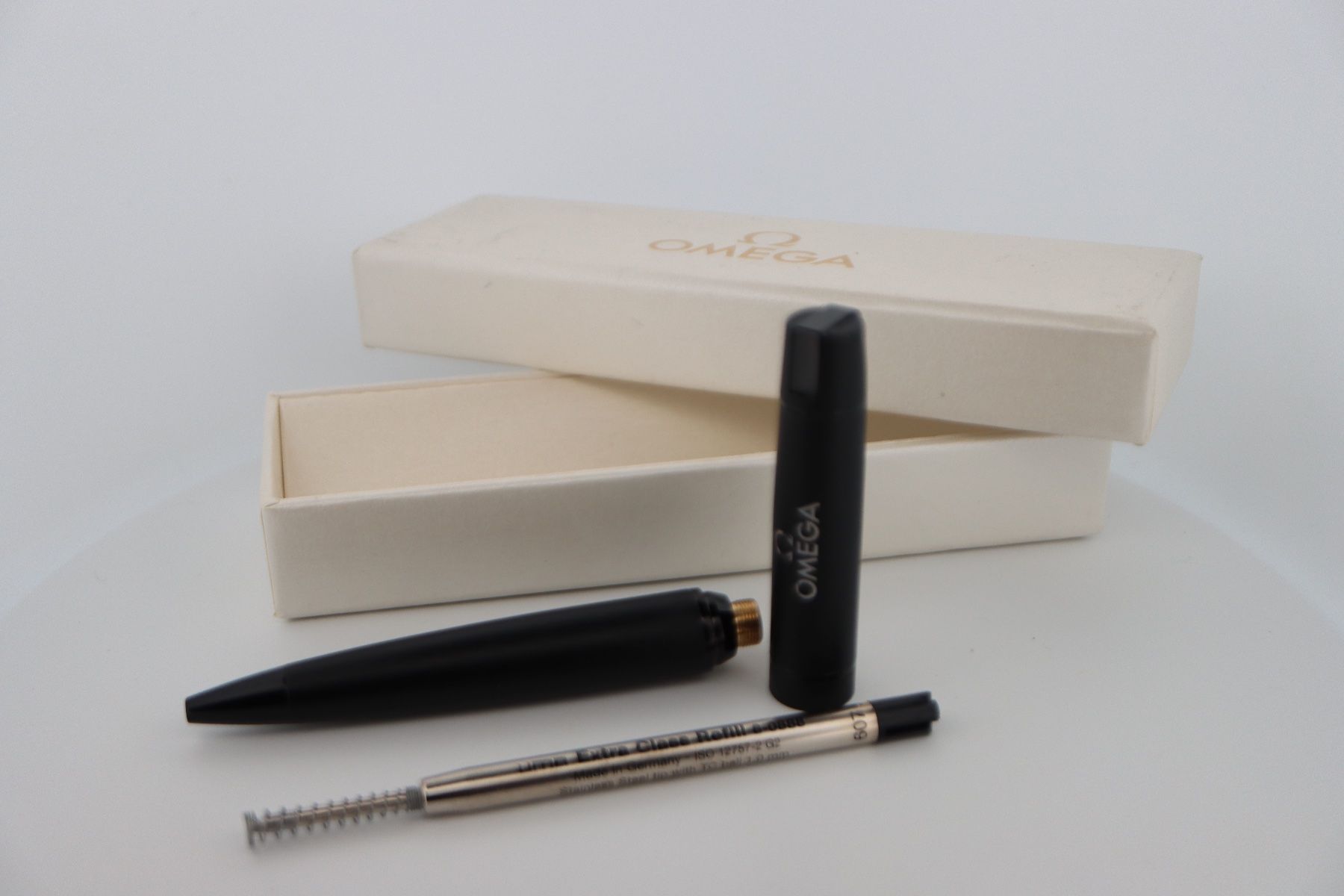 Penna & Evidenziatori: Omega Kugelschreiber Schwarz mit Box Original Werbestift – Usato da Zürich venduto da KE-Sales 4
