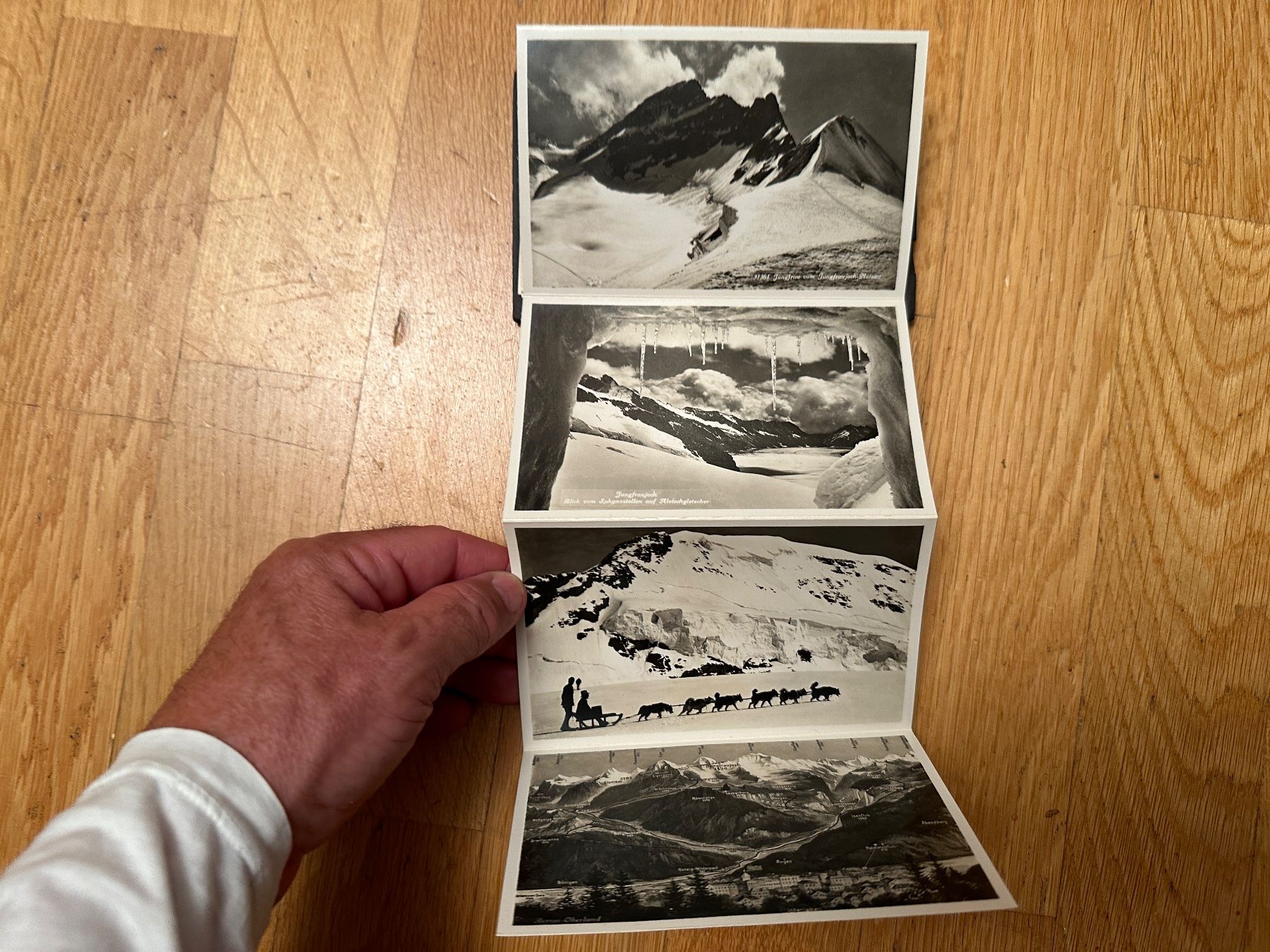 Cartoline postali: Jungfraubahn. Leporello mit 12 Ansichtskarten – Usato da Zürich venduto da allp 4