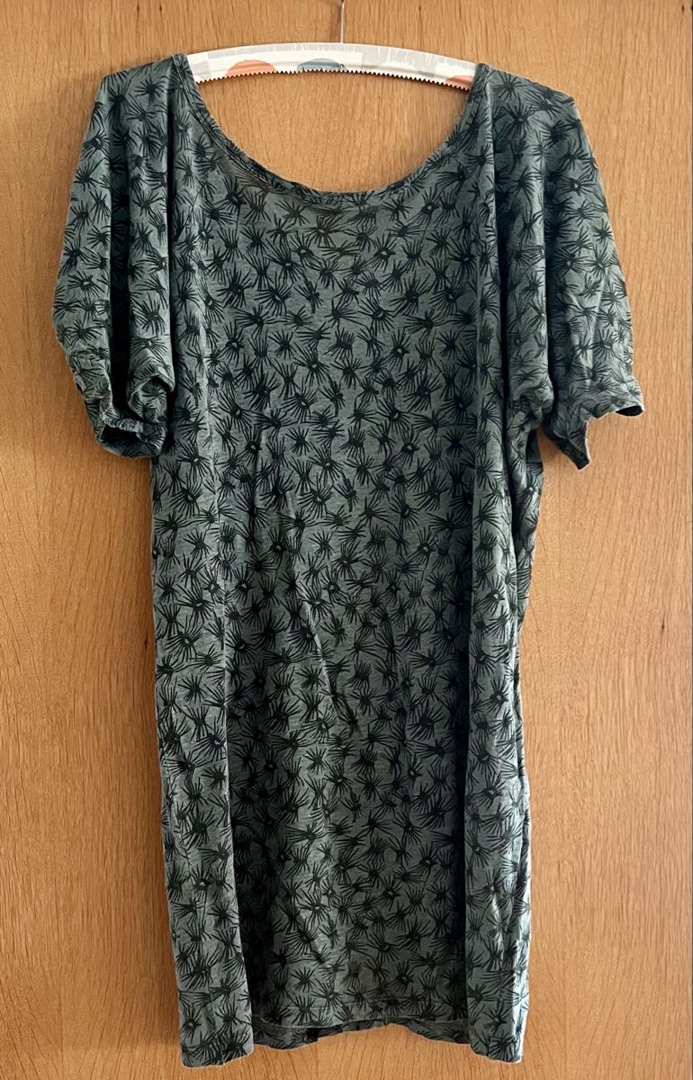 Vestiti: 100% Linen Patterned Summer Dress Size M/L – Usato da Zürich venduto da chisabella