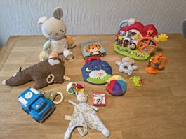 Lustiges Baby-Spielzeugpaket-Bauernhof, Büchern,Kuscheltiere