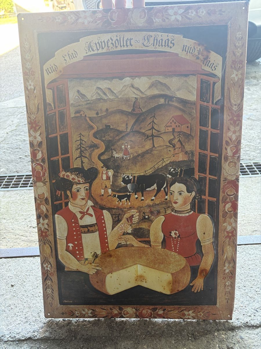 Insegne: Plaque émail Appenzell fromage tradition – Usato da Orsonnens venduto da cdms57 1