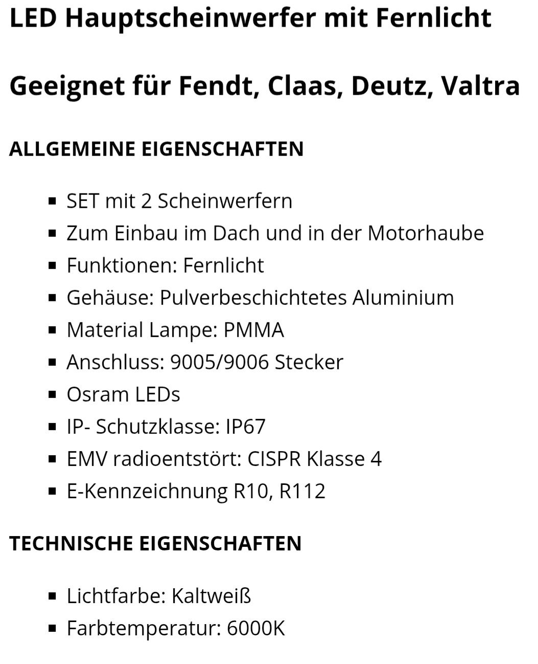 Accessori per altri veicoli: Hyperios LED Hauptscheinwerfer SET 90mm (Fernlicht) – Nuovo (secondo la descrizione) da Brittern venduto da aeb_6mw6 2