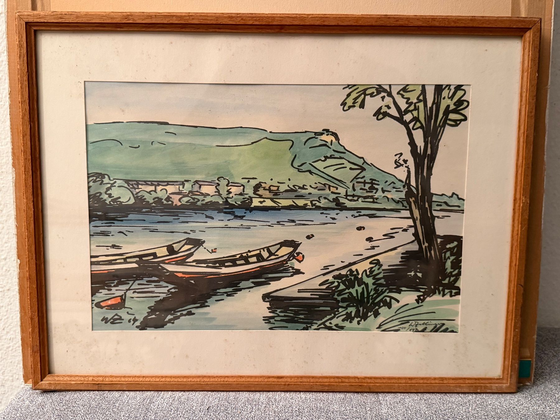 Dipinti: Original-Grafik einen Farblinolschnitt – Usato da Basel venduto da PAUL_ART 7