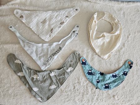 5 Baby Dreieckstücher Halstücher