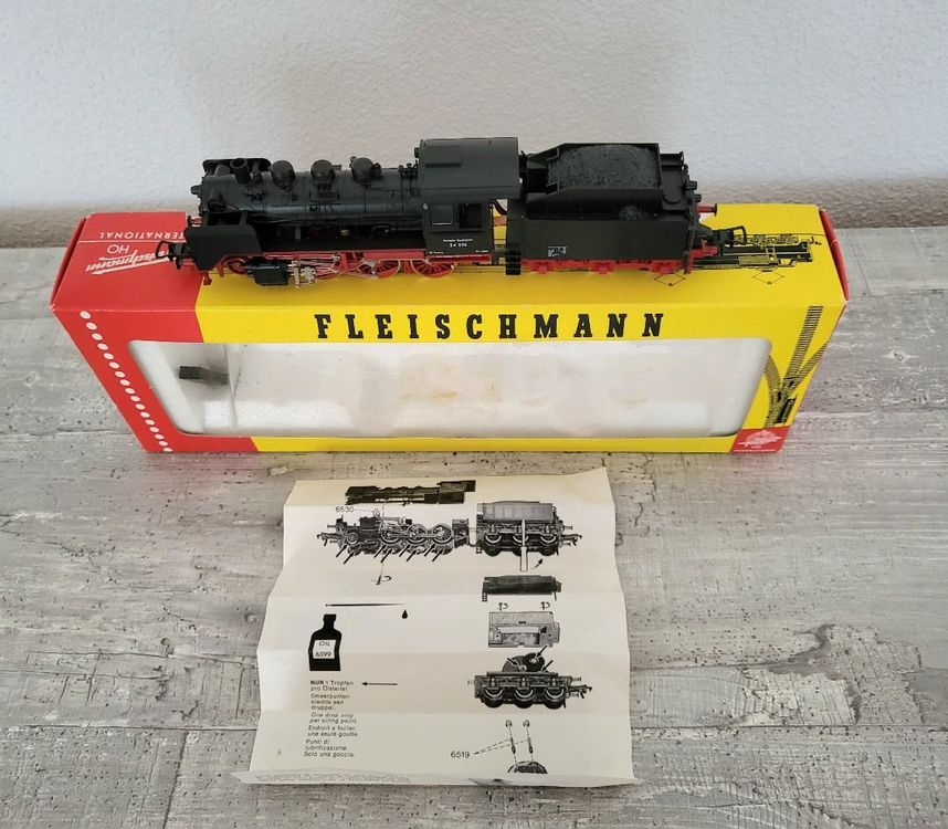 Locomotora h0 fleischmann db 24074 con ténder y 2 vagones, en Alicante | juegos