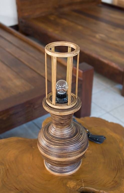 Lampade: Lampe en bois  – Nuovo e nell'imballaggio originale da Thônex venduto da Fred_1973 2