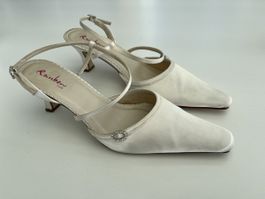 Rainbow Club Brautschuhe Ivory Satin, Grösse 42