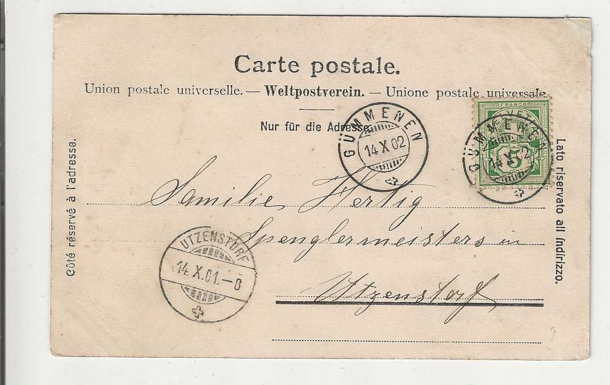Cartes postales: Gümmenen,1902 – D'occasion à Spiez par Niesen20