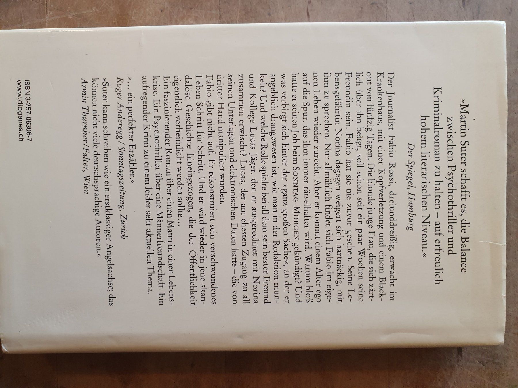 Libri: Ein perfekter Freund Martin Suter Diogenes – Usato da Zürich venduto da loosebone 4