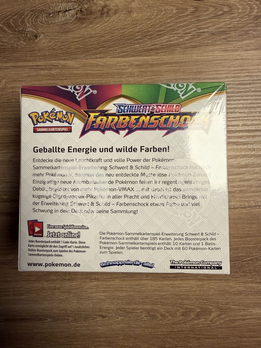 Pokémon Sammelbilder & Trading cards: Pokémon Farbenschock Display (DE) – Neu und originalverpackt aus Worblaufen von tbegsr 4