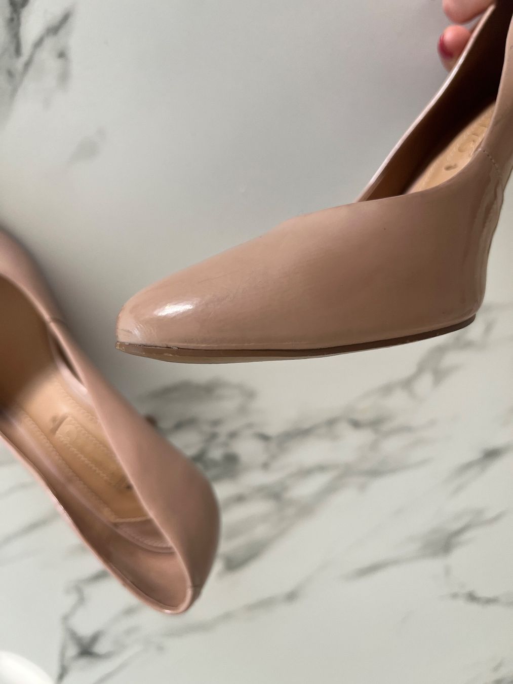 Scarpe da donna: Beige Pumps aus Leder – Usato da Lenzburg venduto da BMK. 5
