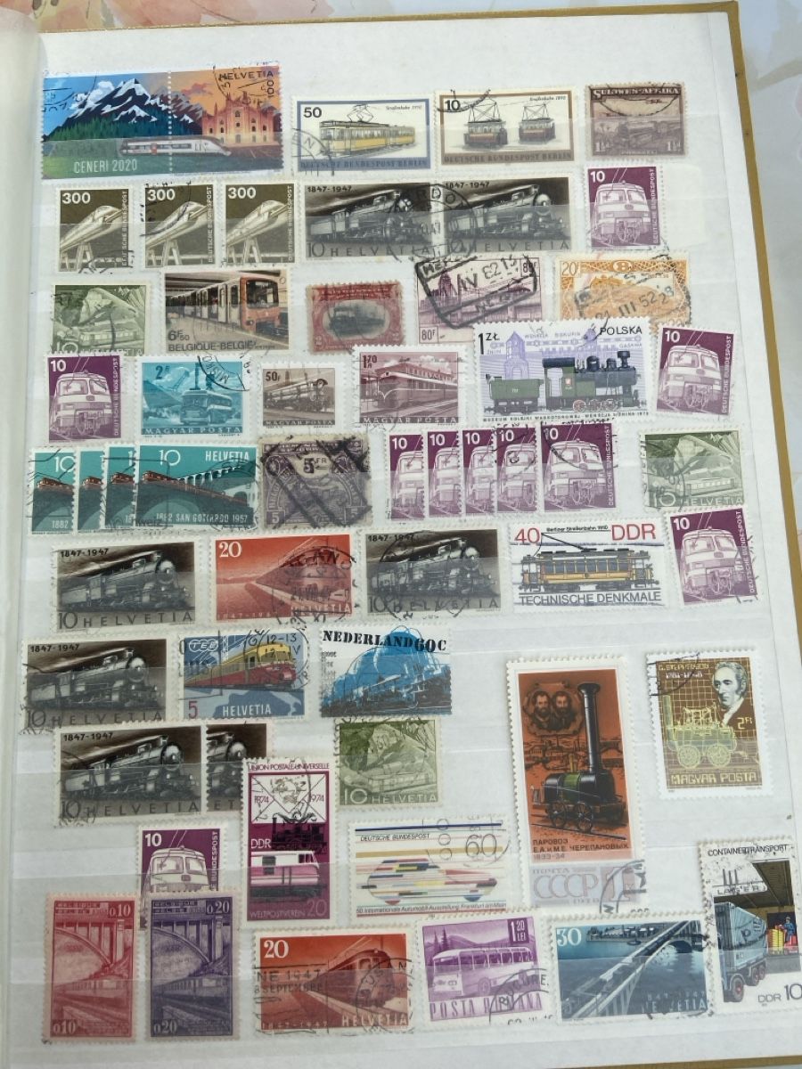 Alle Briefmarken: Timbrés train  – Gebraucht aus Collex von RCXGJ