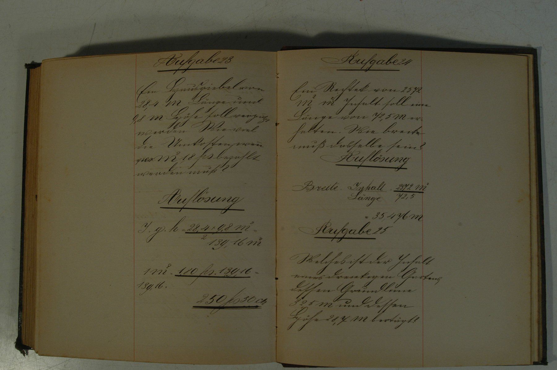 Libri: Antikes Rechenbuch/Geometrie/Schulbuch Handschrift – Usato da Herisau venduto da Wisen 7