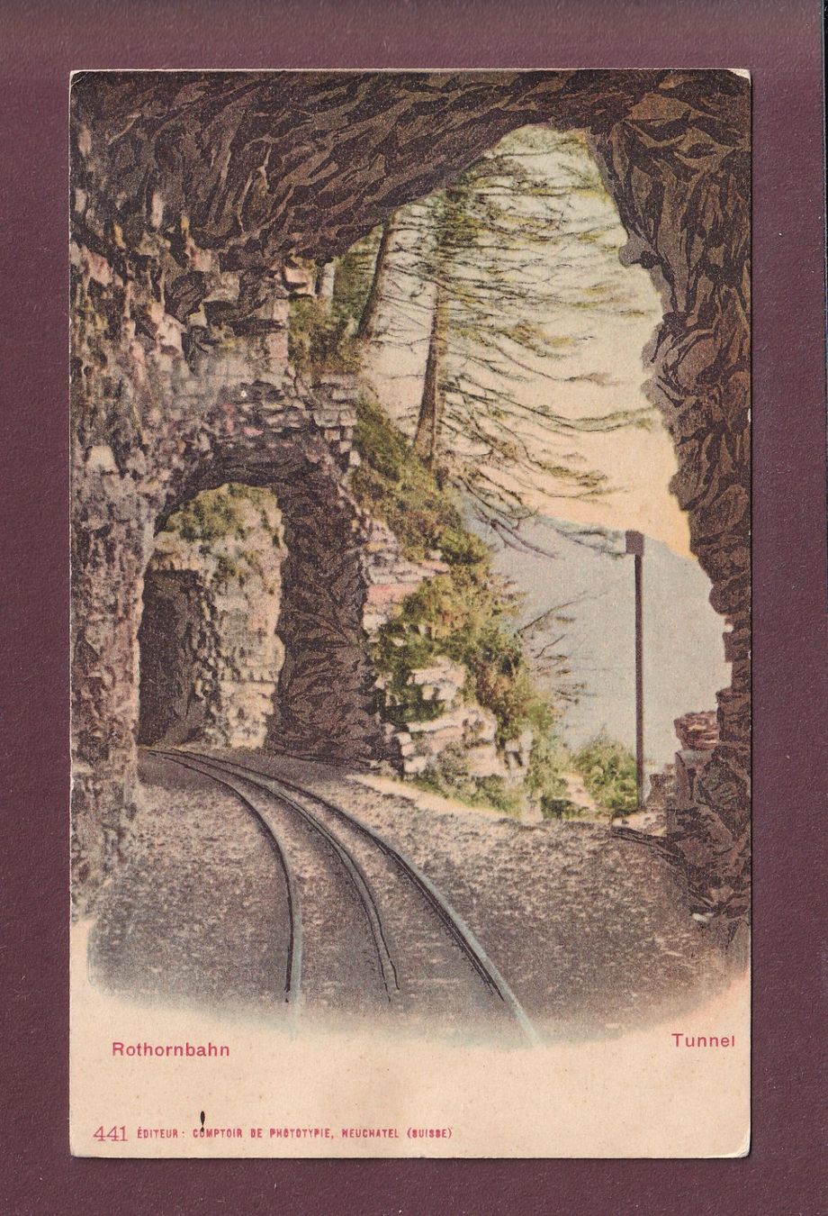 Cartes postales: ROTHORN-BAHN - Tunnel - CPN – D'occasion à Pully par nicecards