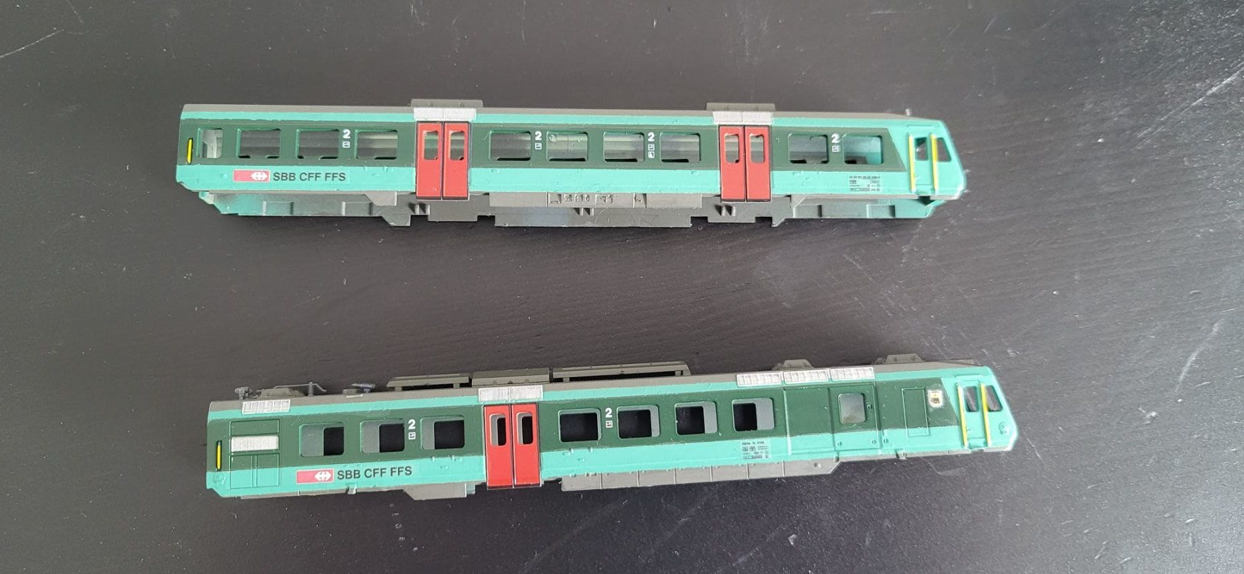 Modellini di ferrovie: Caisses NPZ front vert – Usato da Colombier NE venduto da Couscous12