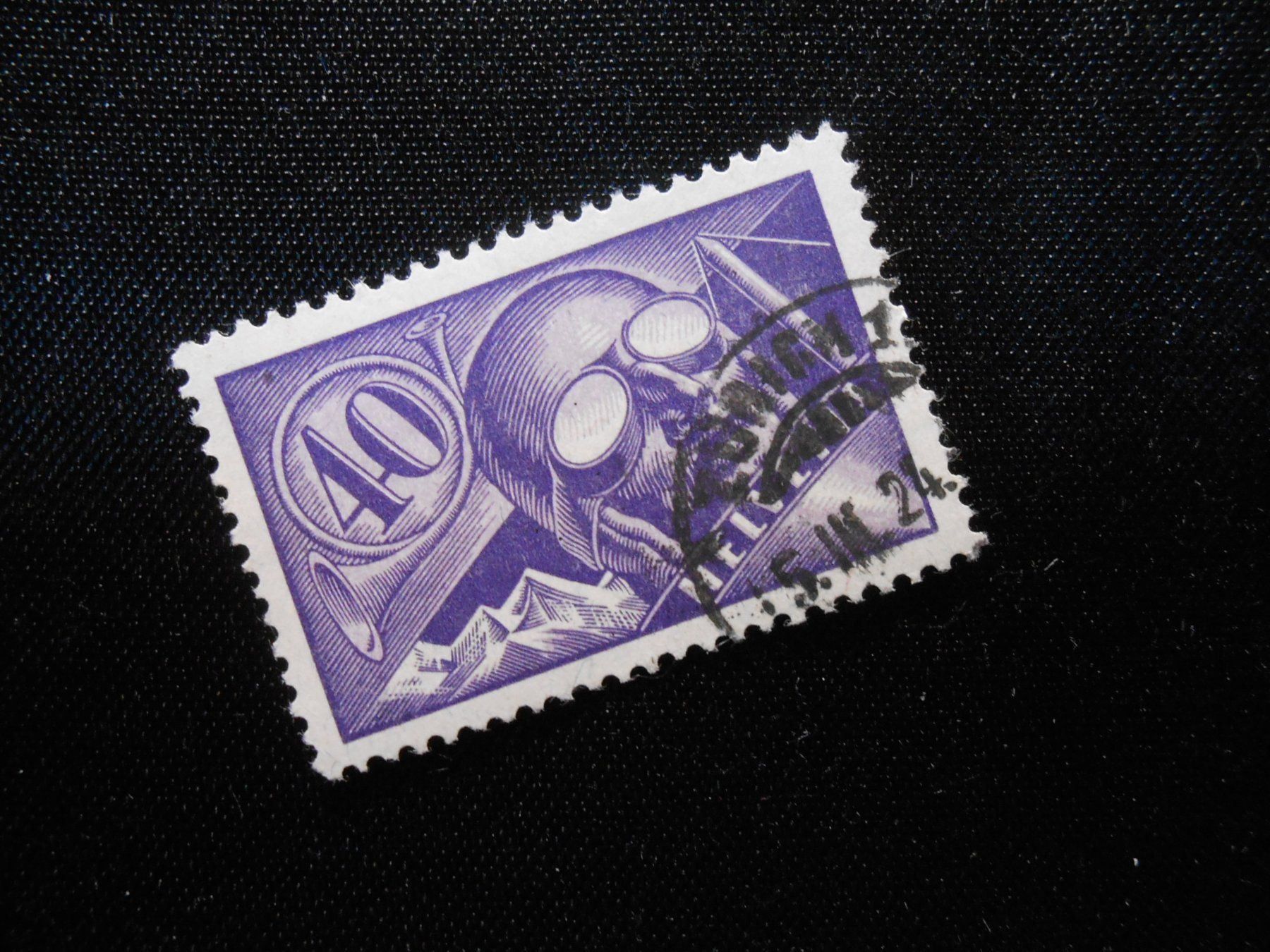 Alle Briefmarken: CH ZNr 7  40C  Flugpost  1923   Z CHF 85 – Gebraucht aus Hallwil von pkaiser44