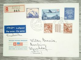 TR105 Enveloppe Suisse + Timbre 1947
