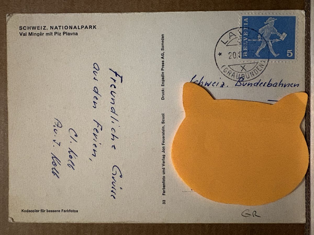 Cartoline postali: AK von Val Mingèr mit Piz Plauna – Usato da Rümlang venduto da Kartenpost1 1