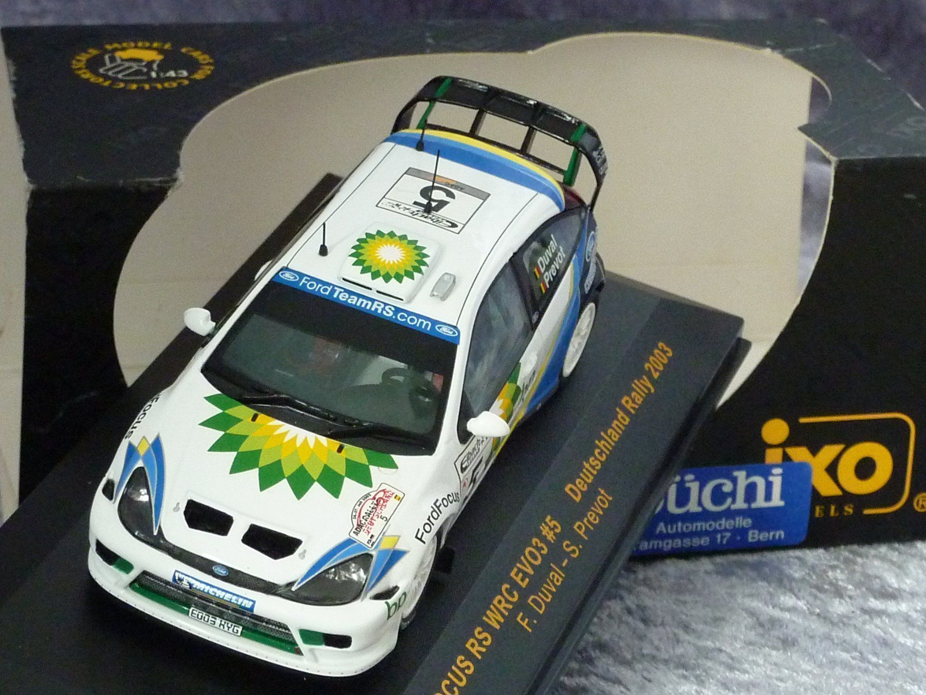Ford Modellautos: Ford Focus RS WRC EVO3 #5  1:43 – Neu und originalverpackt aus Dürrenäsch von modellautos4you