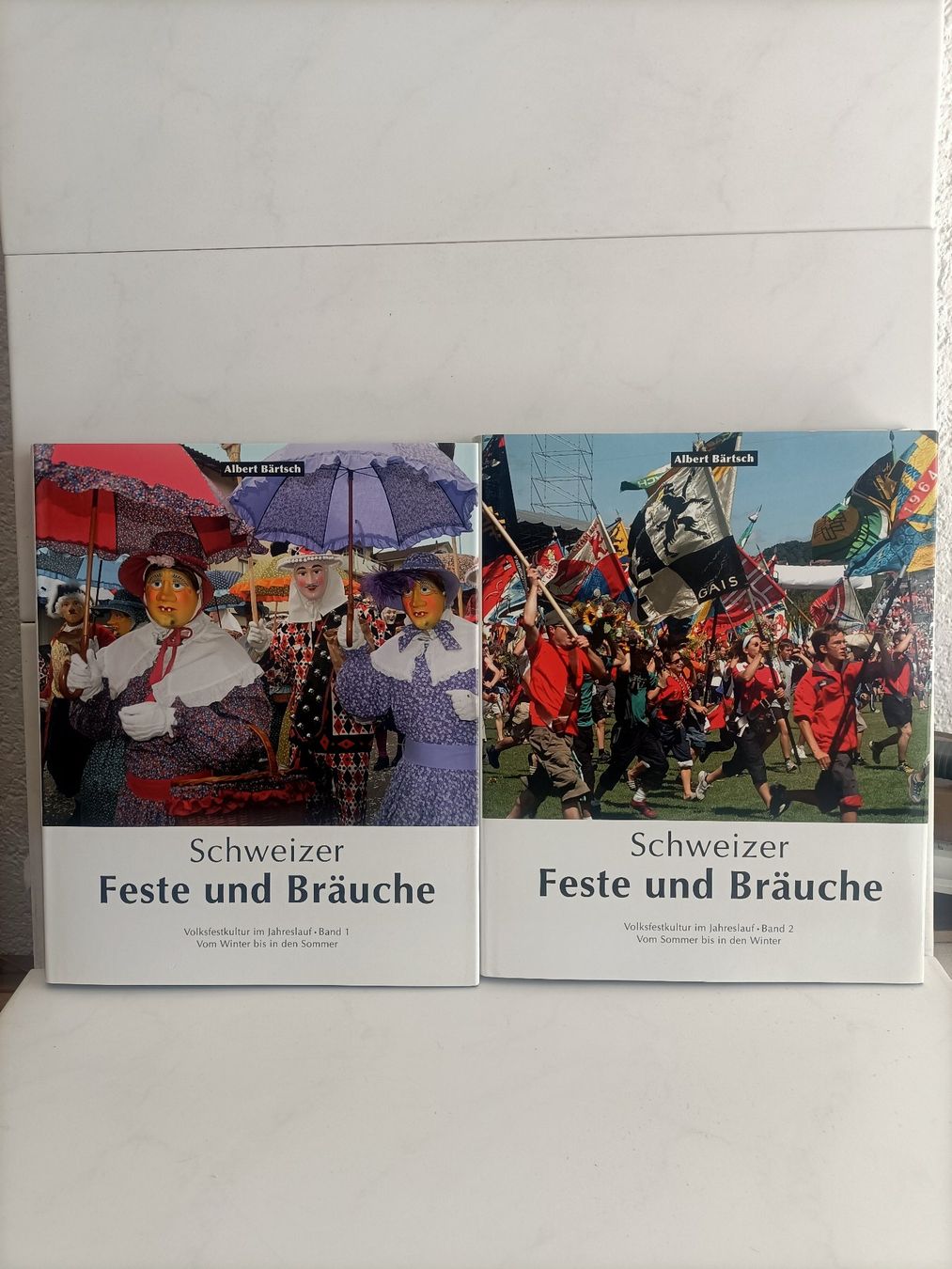 Libri: Schweizer Feste und Bräuche 1&2 / Albert Bärtsch / Stutz 200 – Usato da crans montana venduto da AB3963