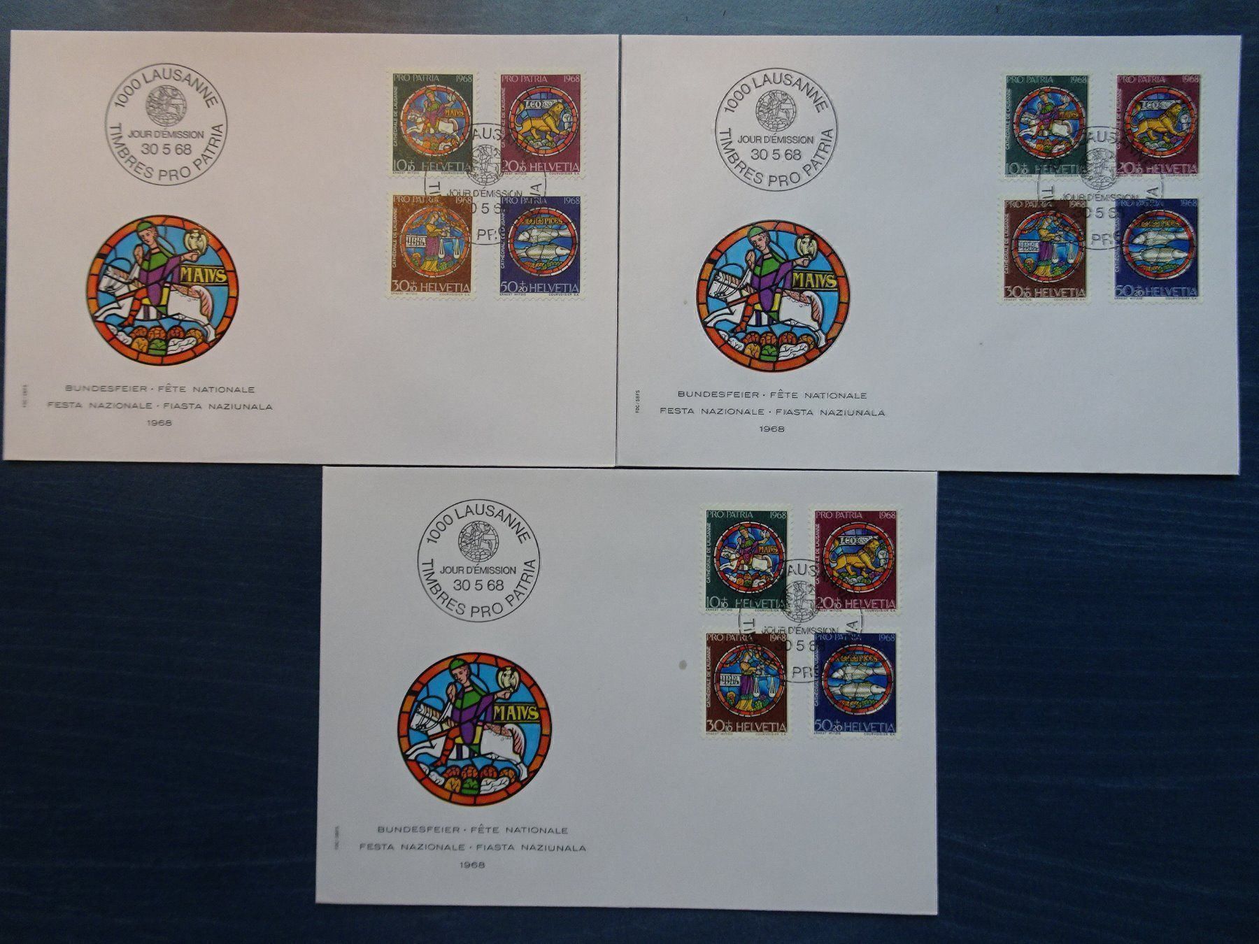 Tous les timbres: PP 1968 – Neuf (Voir description) à Aadorf par Chnorli-Furz