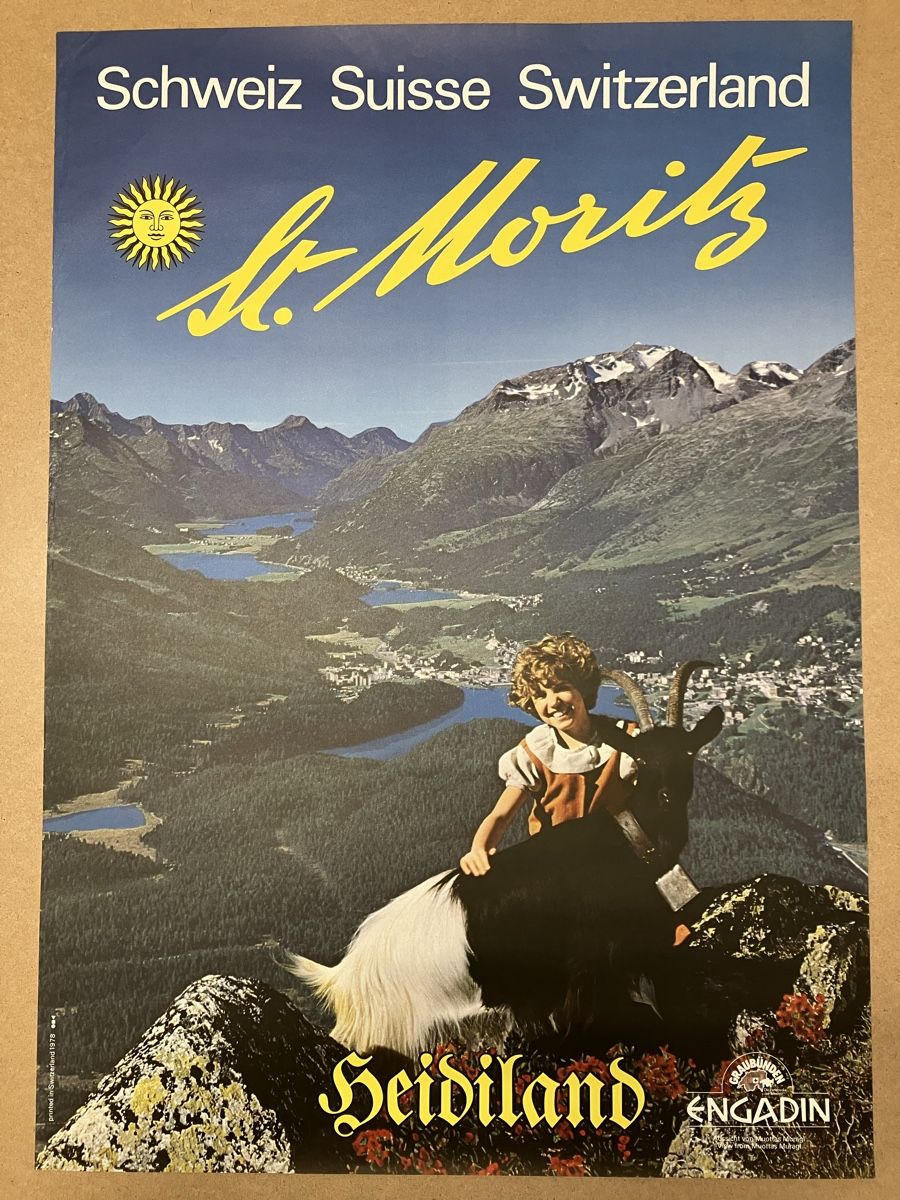 Foto & Immagini: Plakat Heidiland St. Moritz – Nuovo (secondo la descrizione) da Eglisau venduto da claudio1757