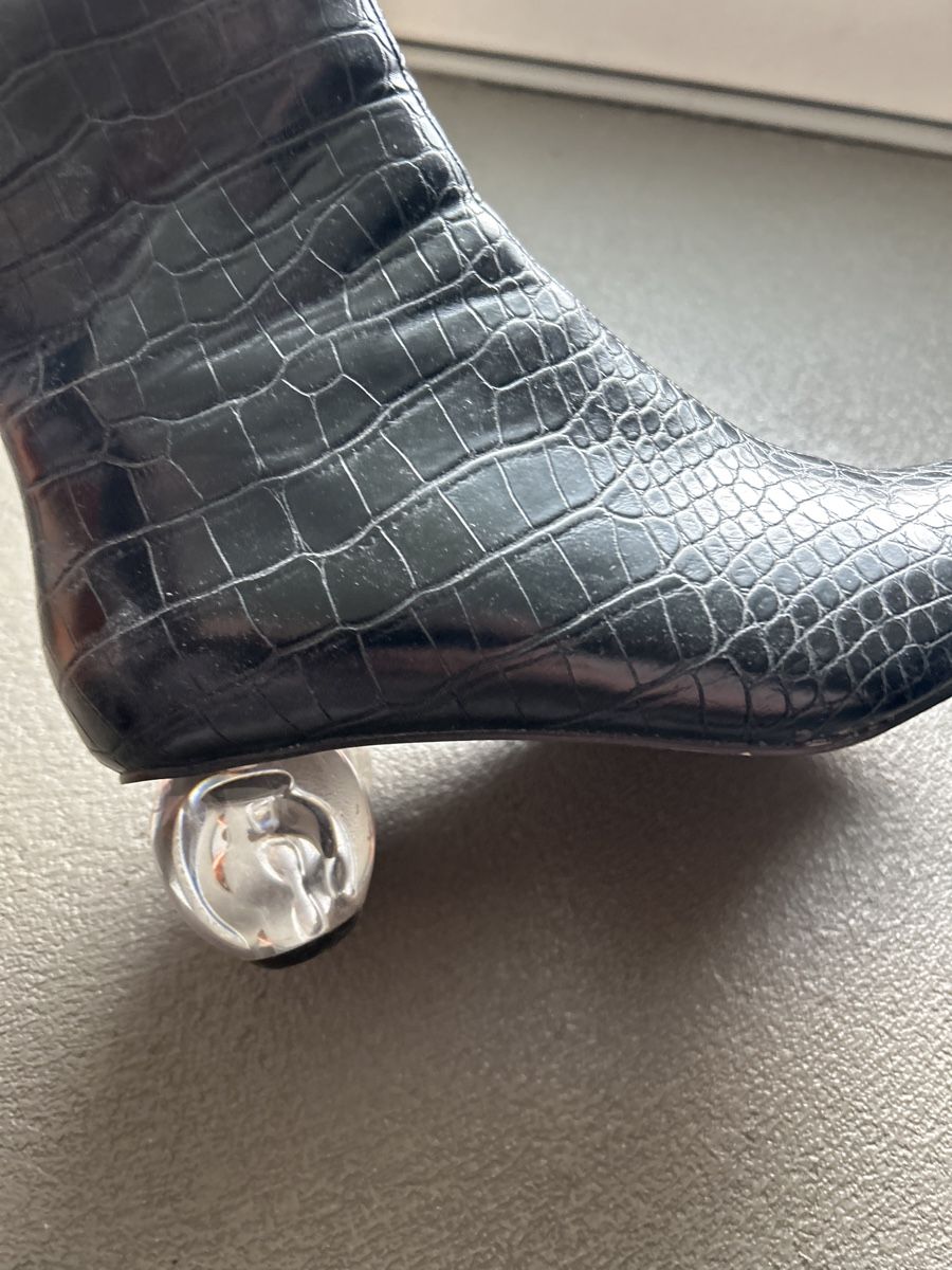 Scarpe da donna: Bottines taille 38 avec talon en plexiglas – Usato da Martigny venduto da lovejess 4