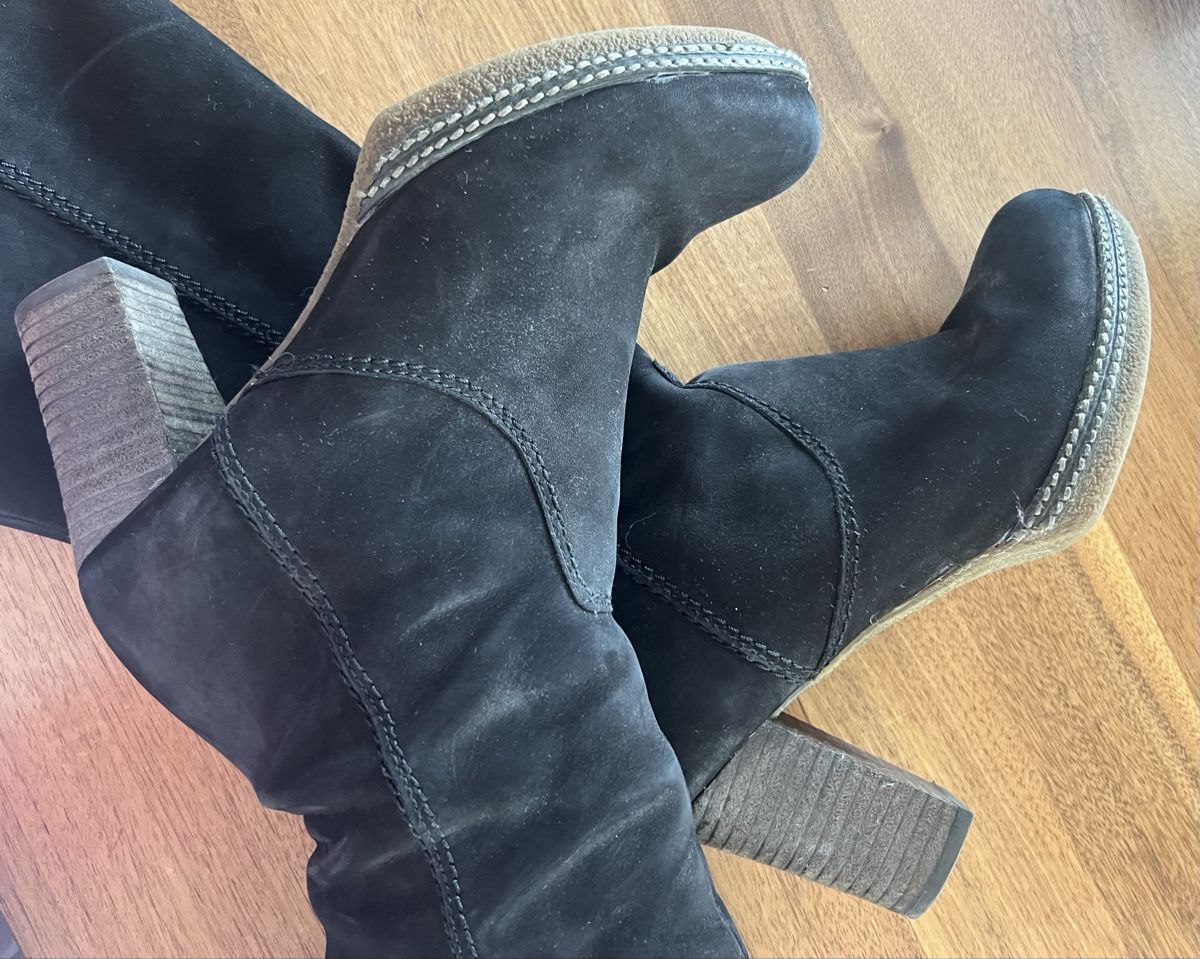 Gabor Scarpe da donna: Bottes Gabor en daim noir, taille 37 – Nuovo (secondo la descrizione) da Servion venduto da sap_w8wg 1