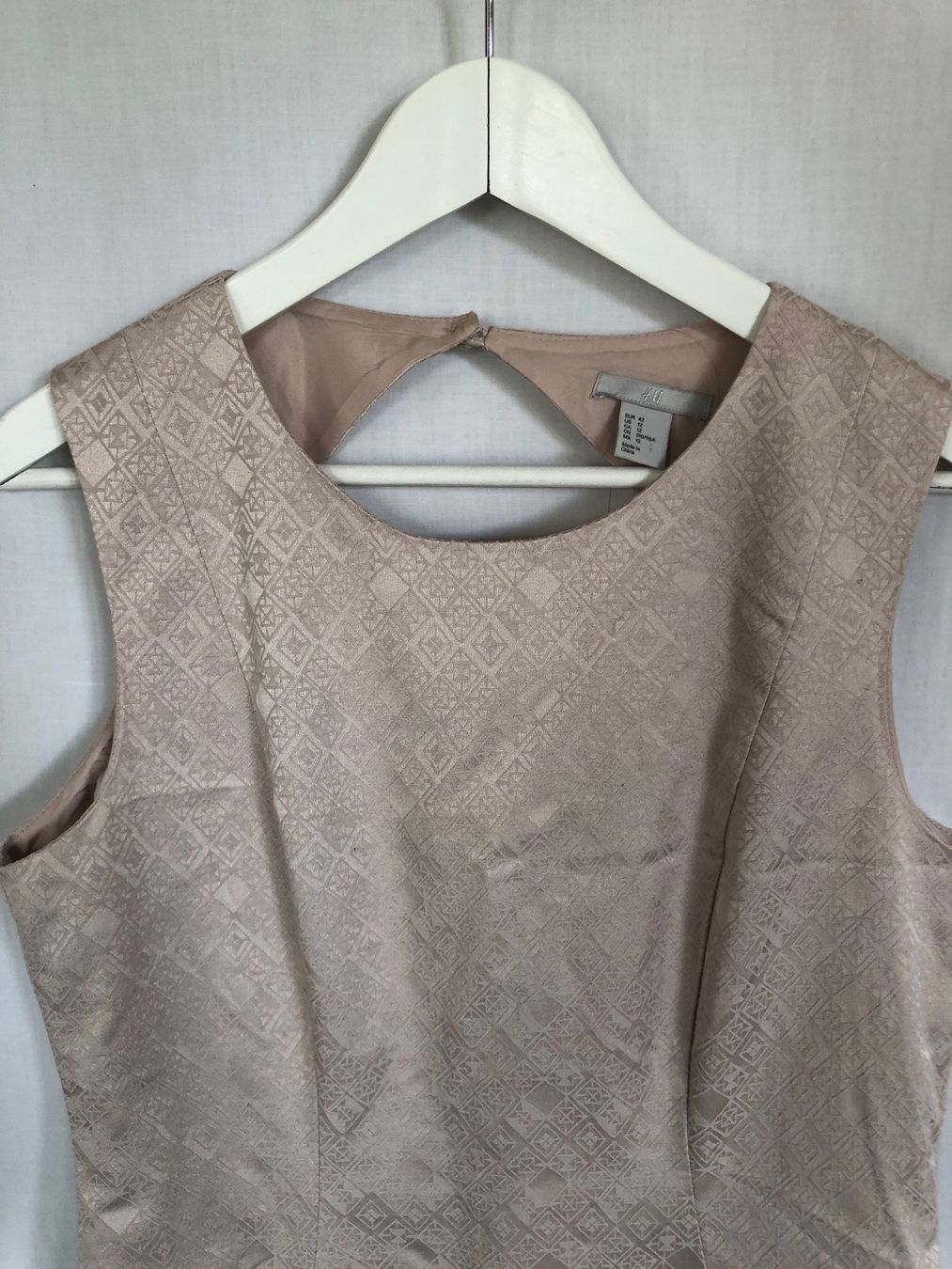H&M Vestiti: Robe sans manches rose pâle texturée H&M 42 neuve – Nuovo e nell'imballaggio originale da Coppet venduto da Vanessamode 2
