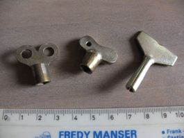 antike Aufziehschlüssel Spielzeug(2) Vierkant 3 und 5mm 3Stk