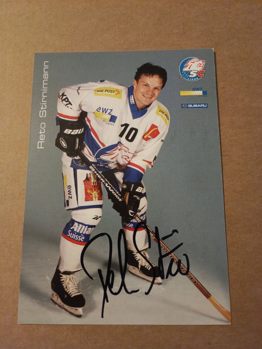 Autogramme: Reto Stirnimann - ZSC - handsigniert – Gebraucht aus Menziken von Artographs