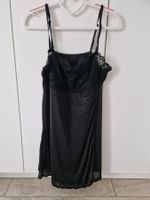 Schwarzes Negligé von Bodyflirt, Gr. 44/46, mit Spitze