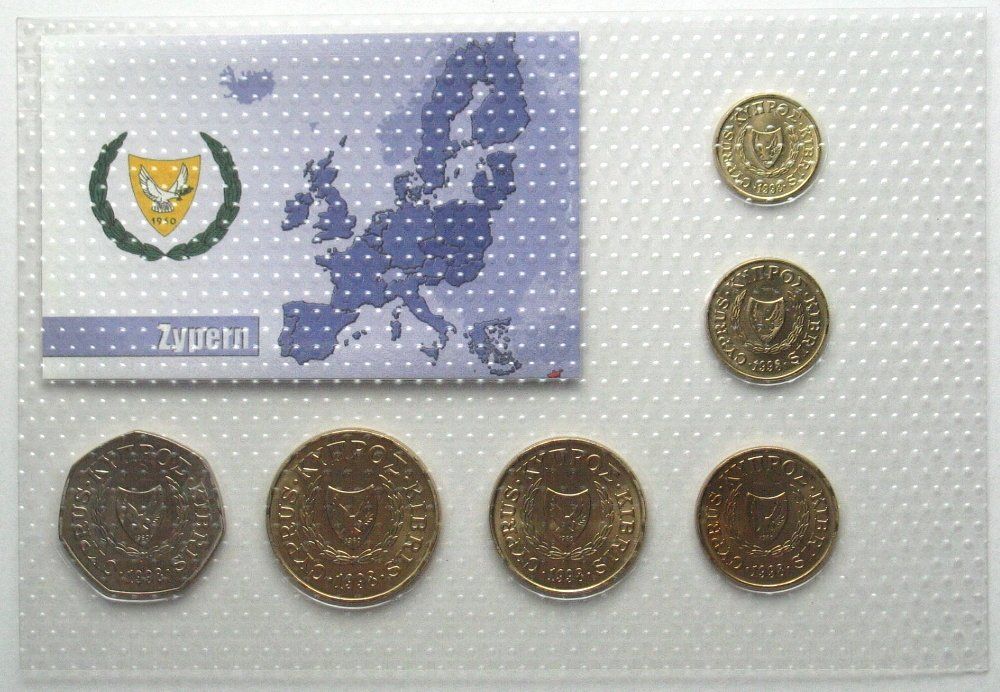 Tutti le monete: ZYPERN Kursmünzen Set 1998 – Nuovo (secondo la descrizione) da Riehen venduto da sesambestcoins2004 1